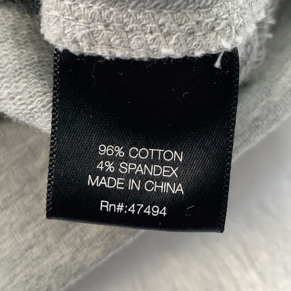 Like New Norma Kamali Gray Crop Reflective Sweatshirt Top - Picture 6 of 6